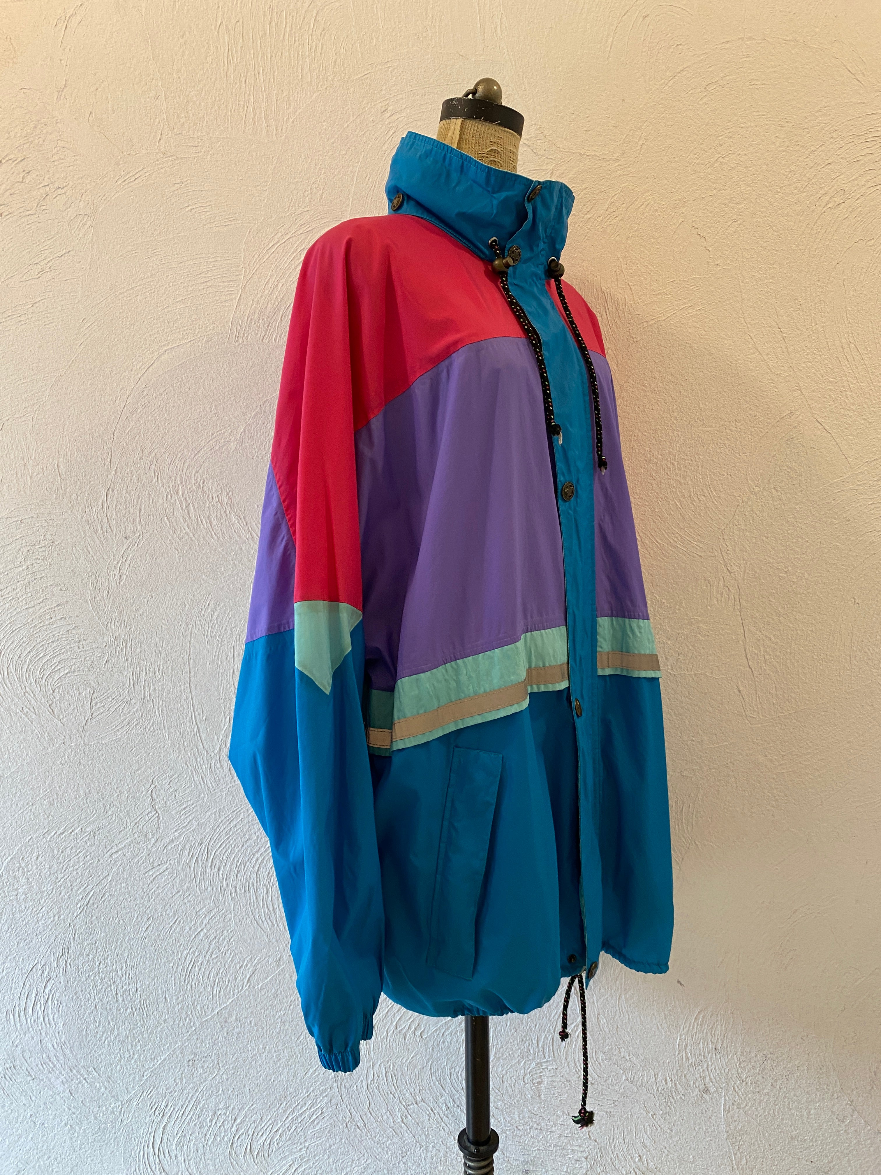 oversize nylon blouson