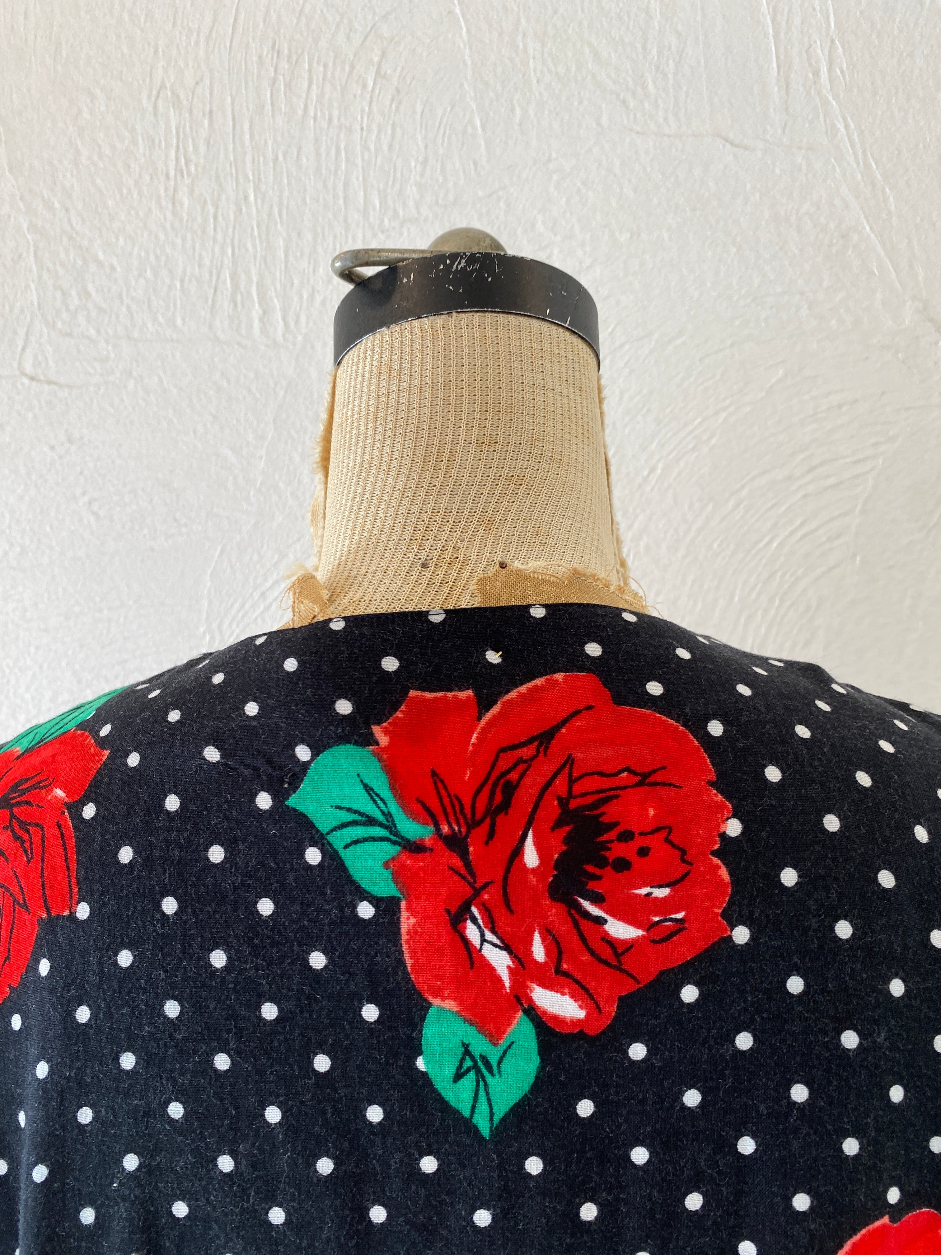 flower&dot blouse