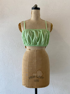 gingham bustier