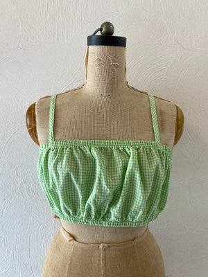 gingham bustier