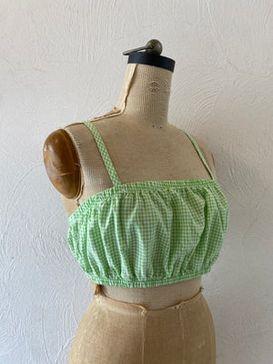 gingham bustier