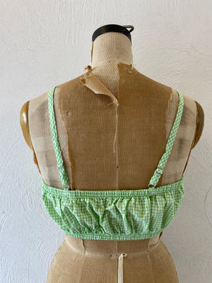 gingham bustier