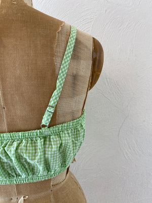 gingham bustier