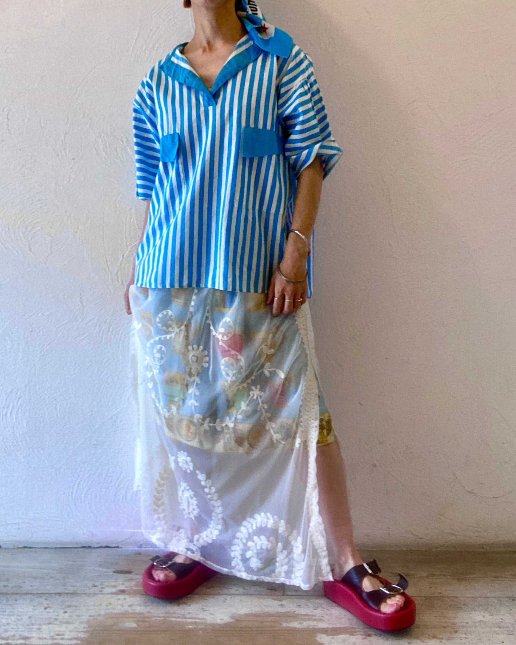 stripe cotton shirt
