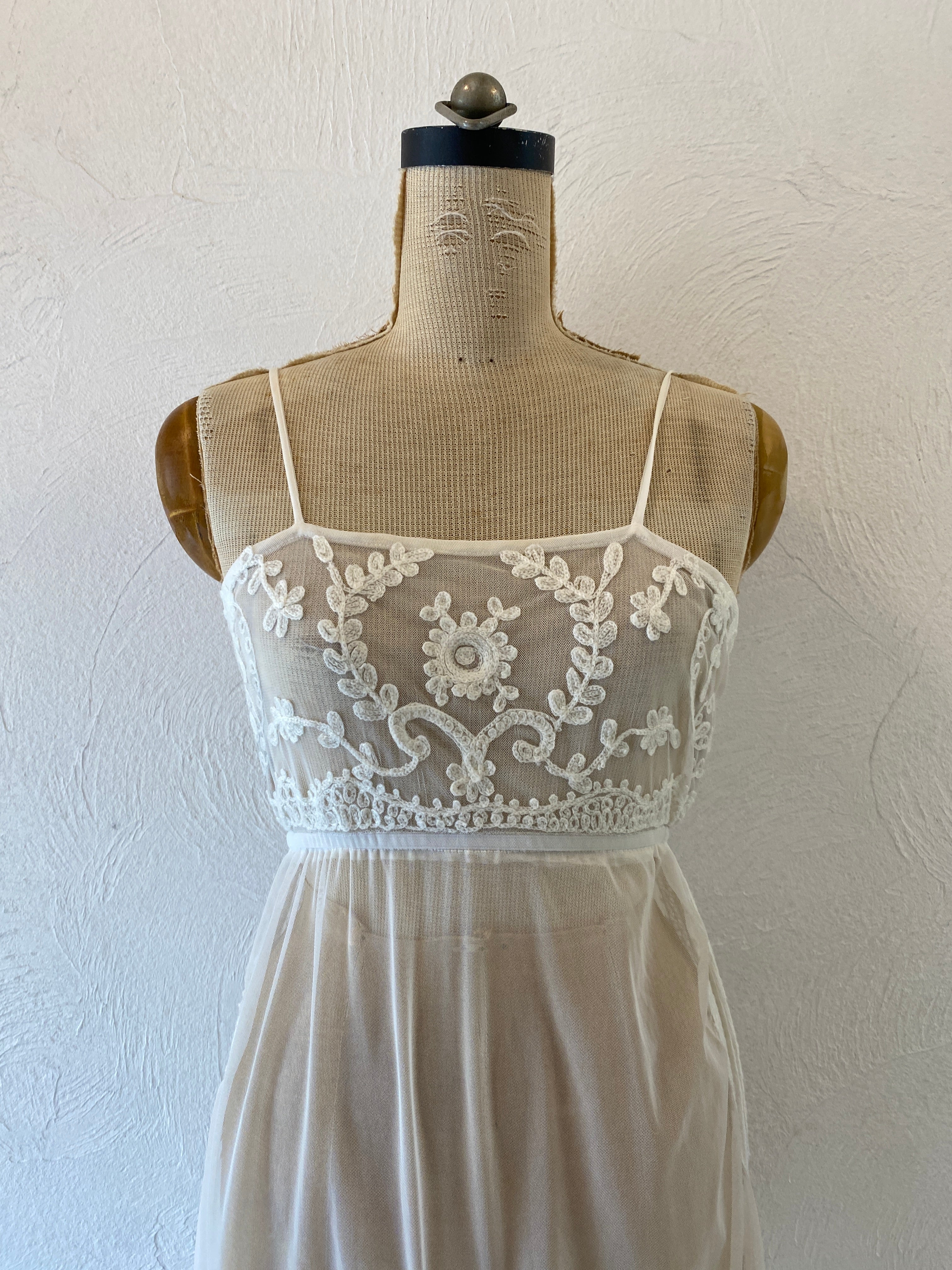 through embroidery dress