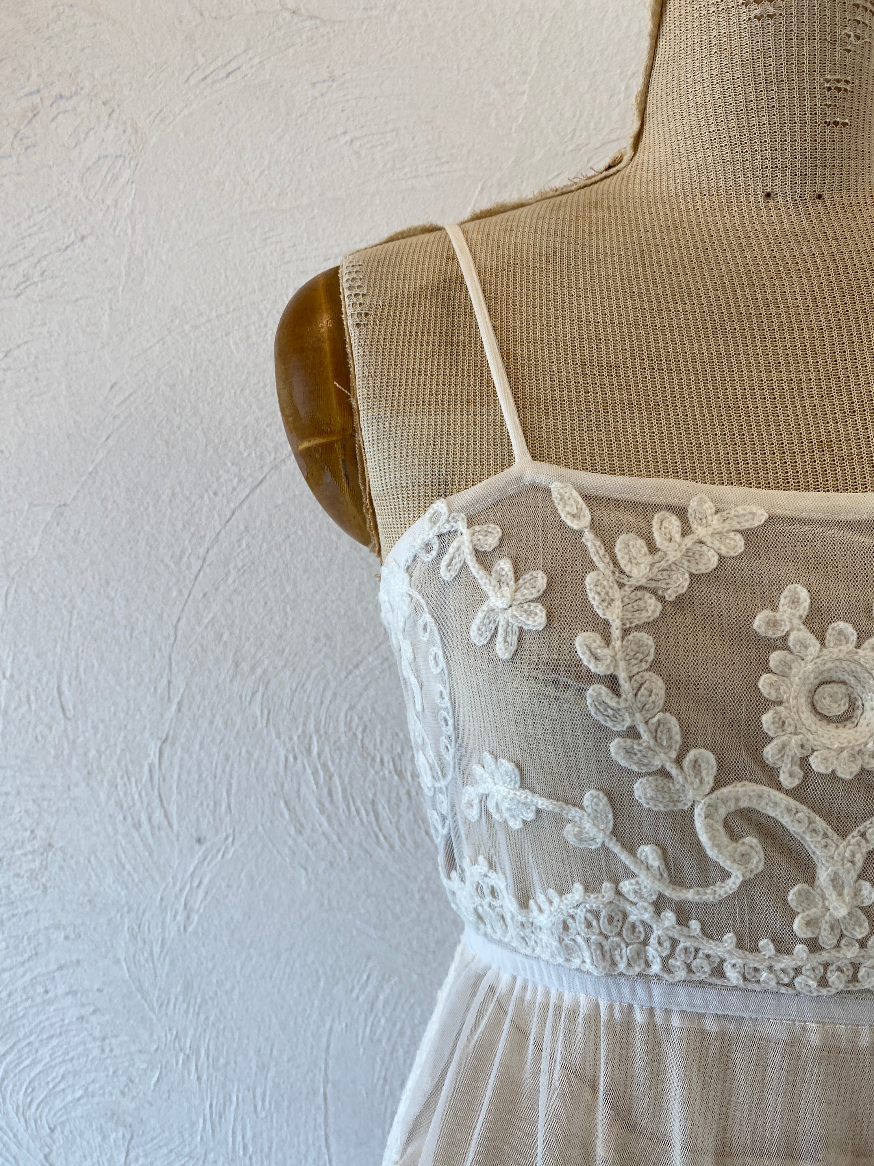 through embroidery dress