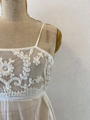 through embroidery dress