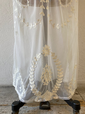 through embroidery dress