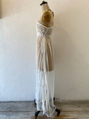 through embroidery dress