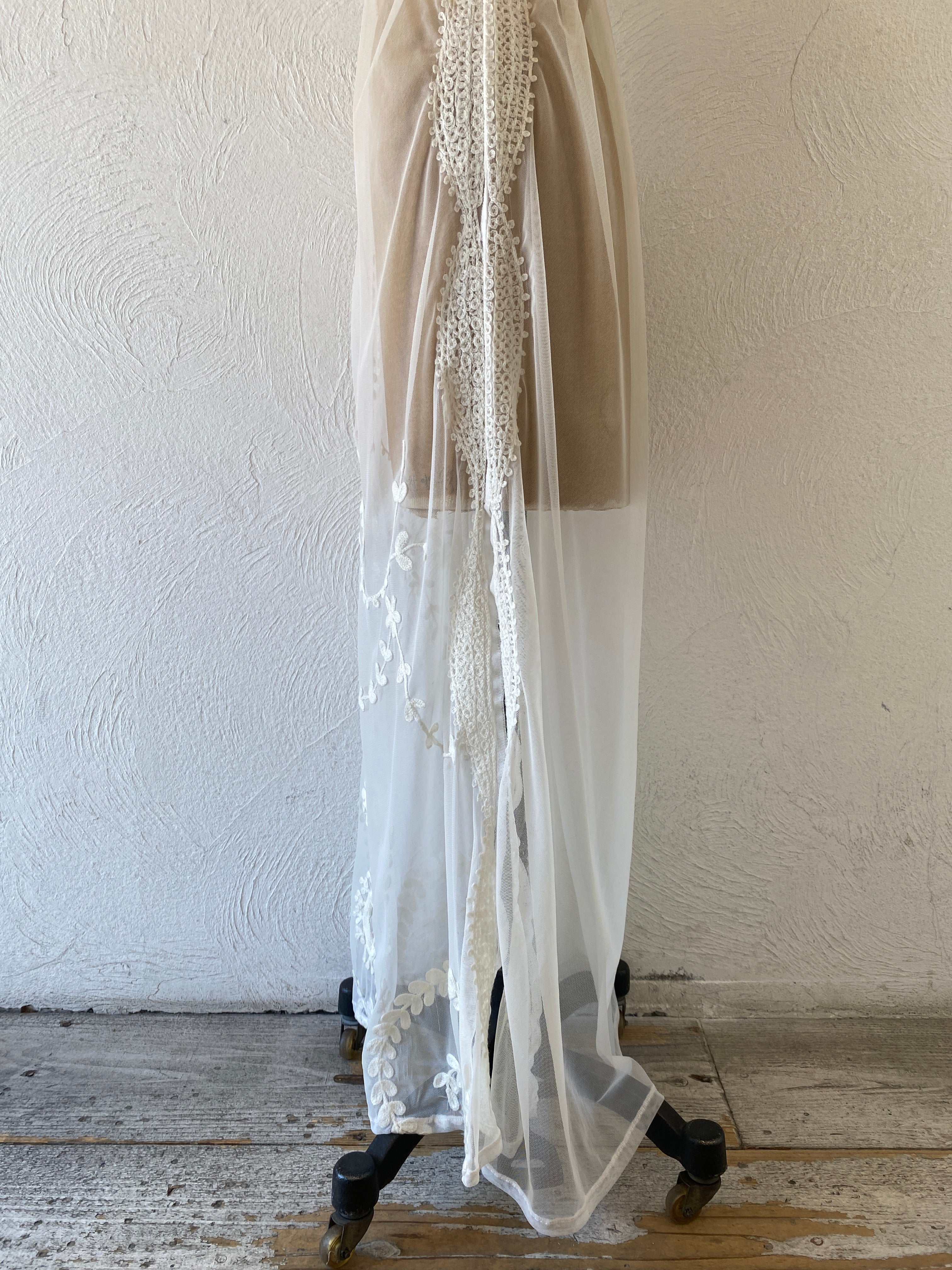 through embroidery dress