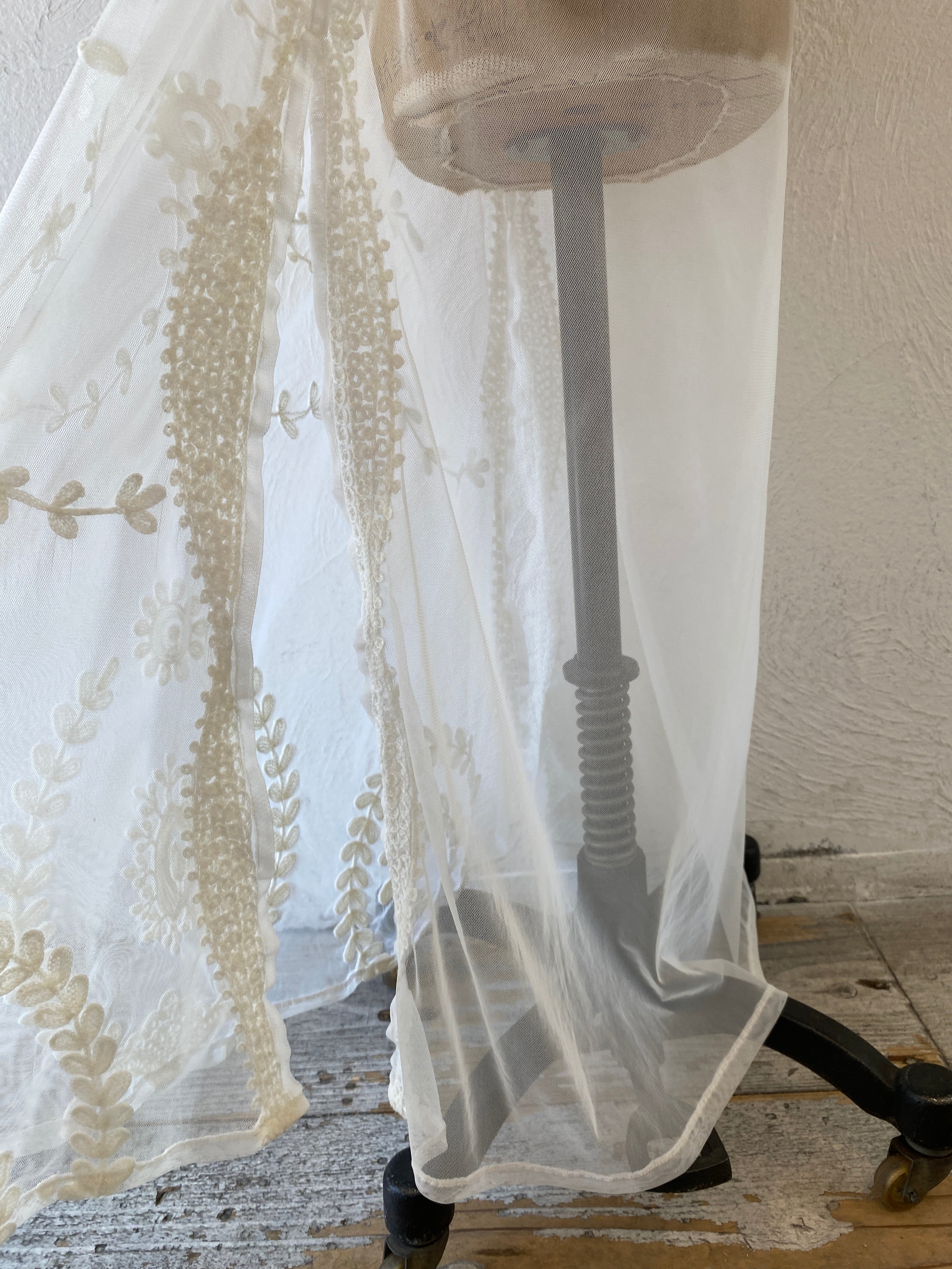 through embroidery dress