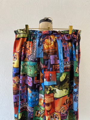 comic pattern pants
