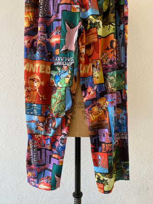 comic pattern pants