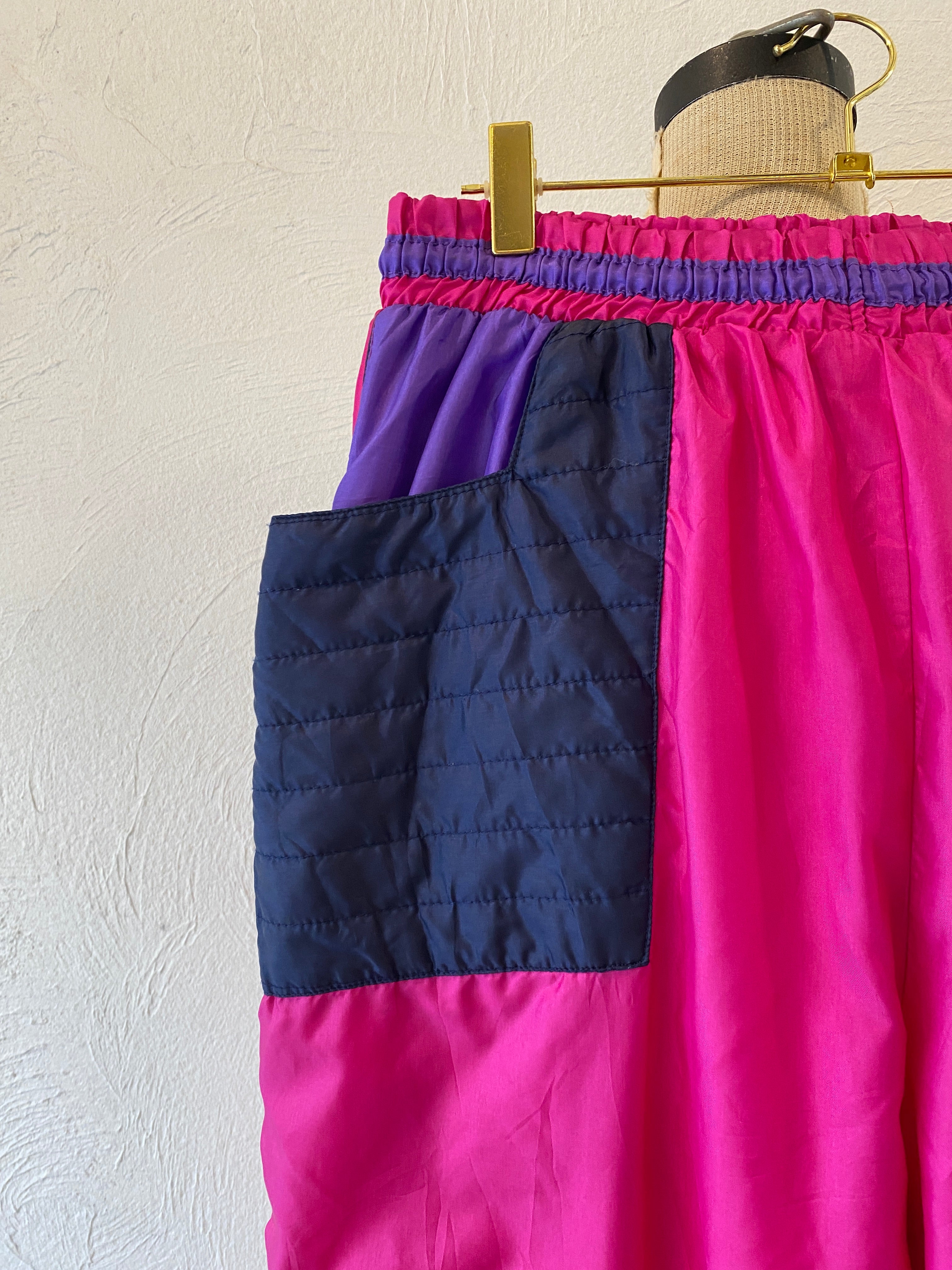 deep pink nylon pants