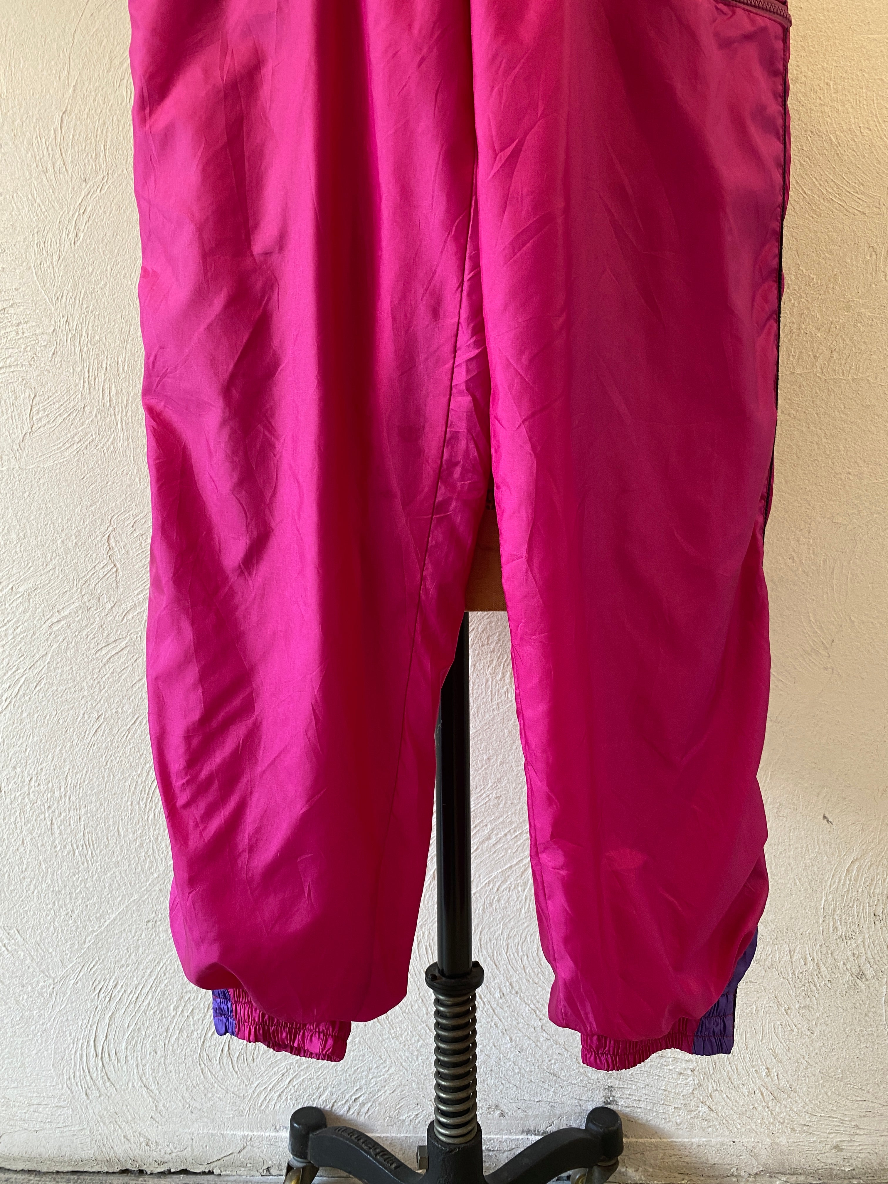 deep pink nylon pants