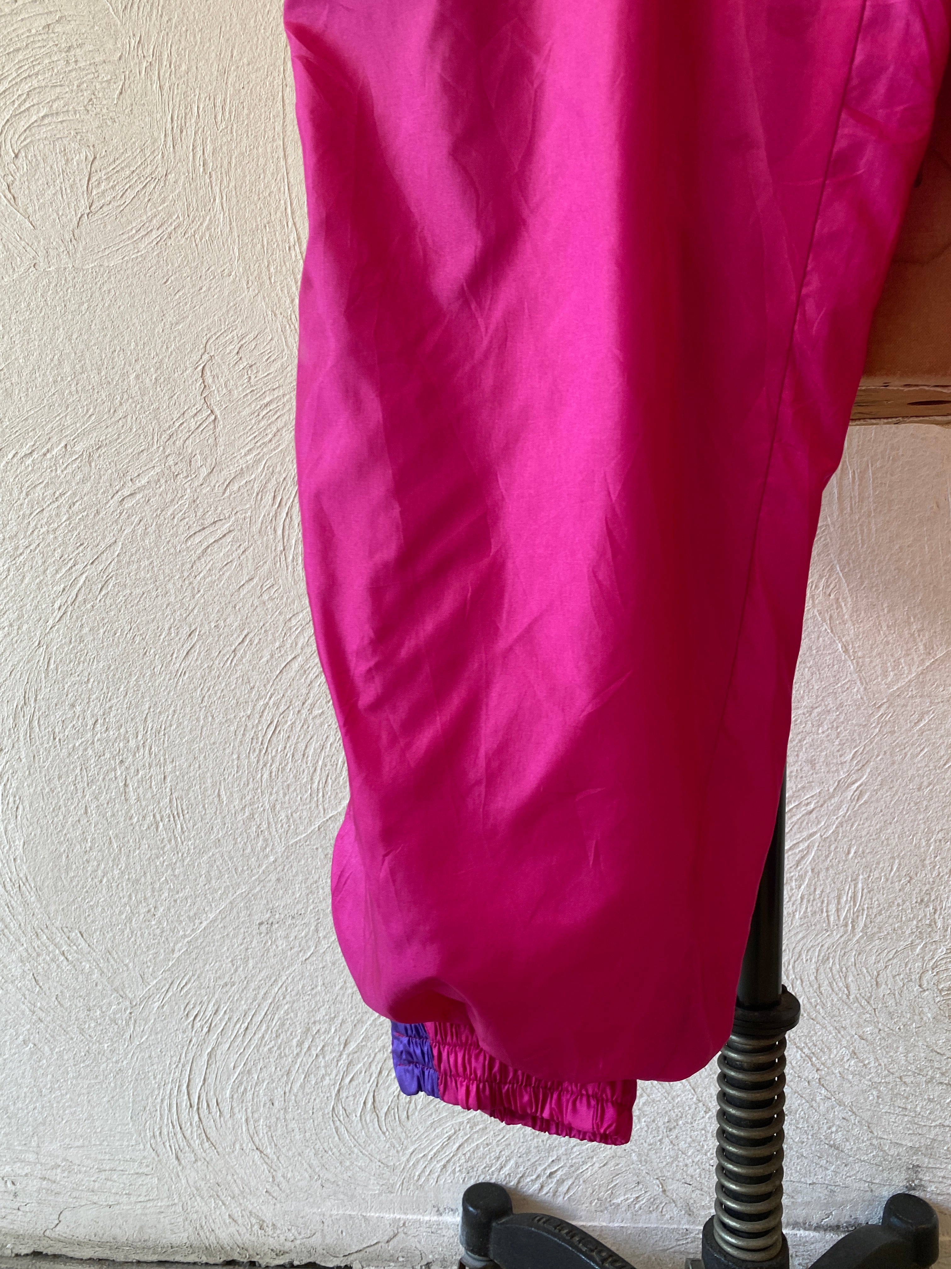 deep pink nylon pants