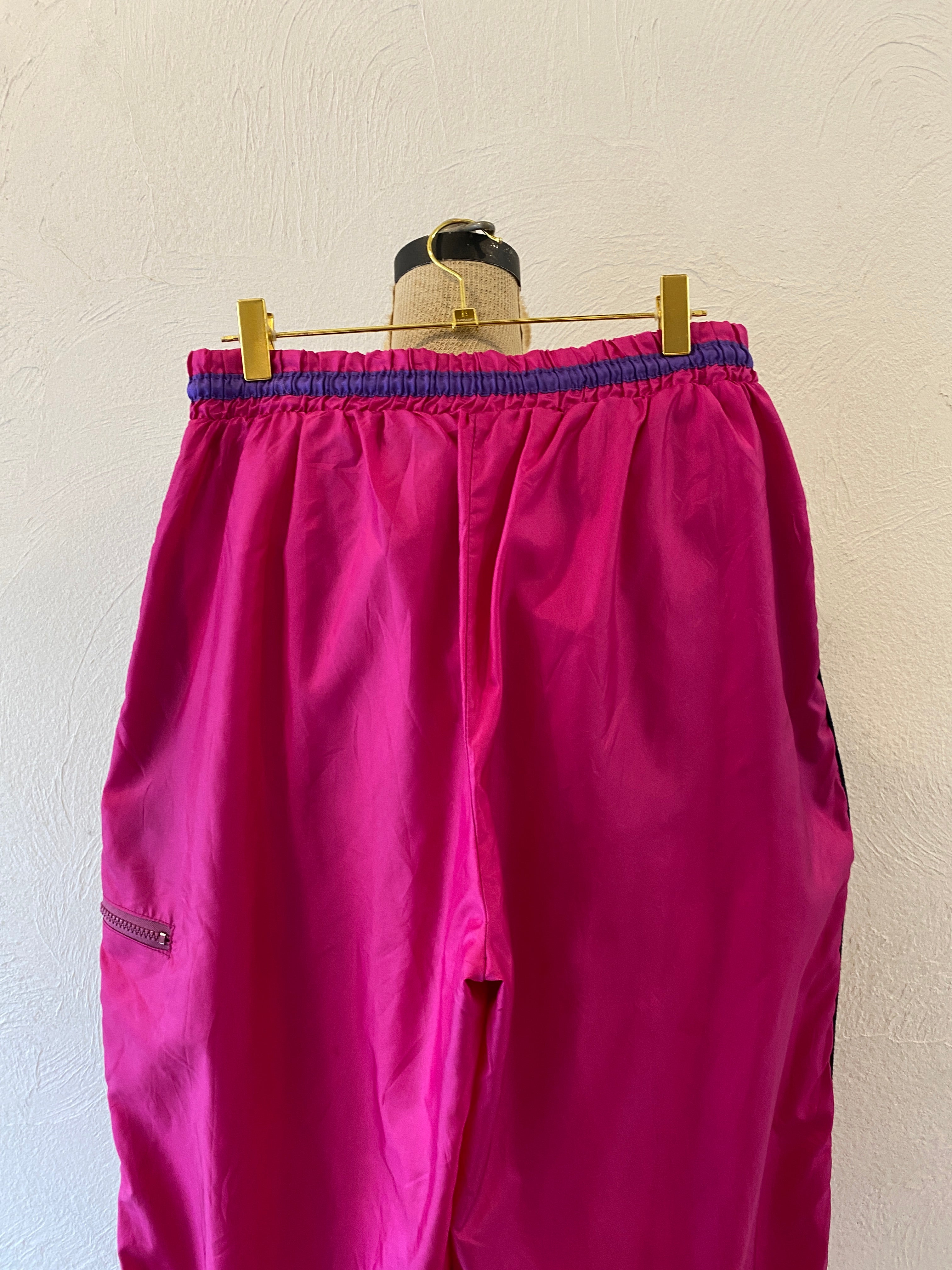deep pink nylon pants