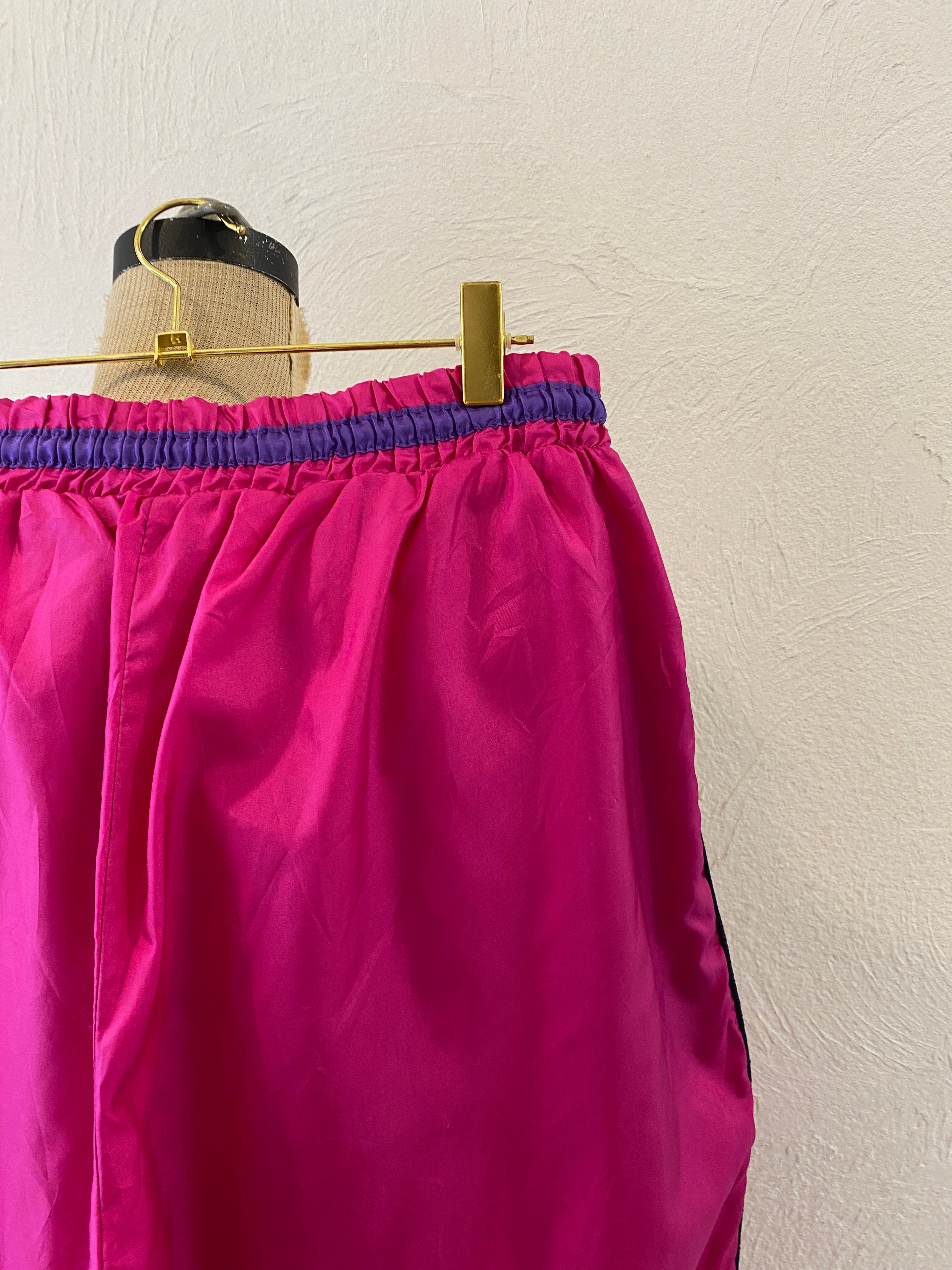 deep pink nylon pants