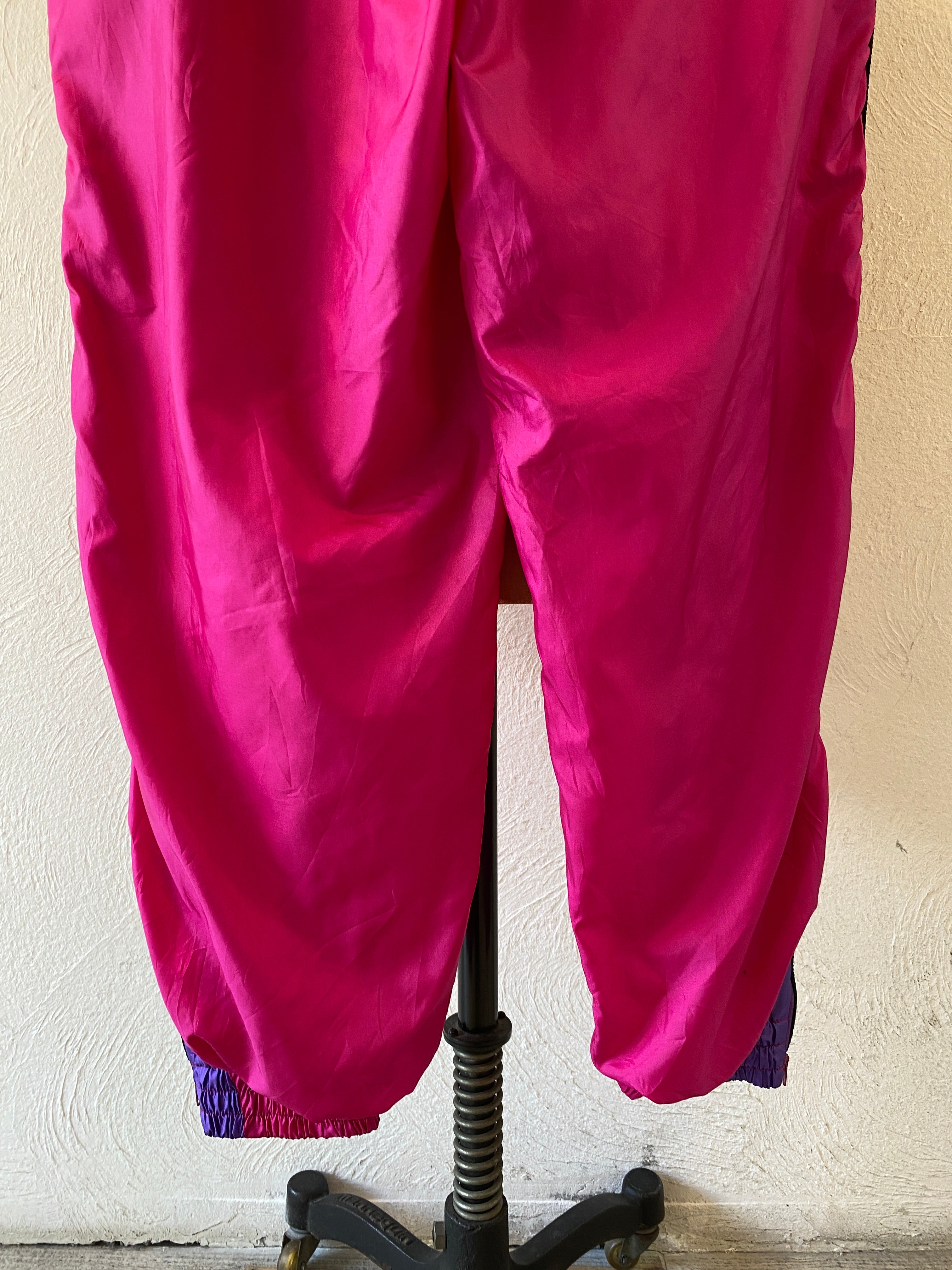 deep pink nylon pants