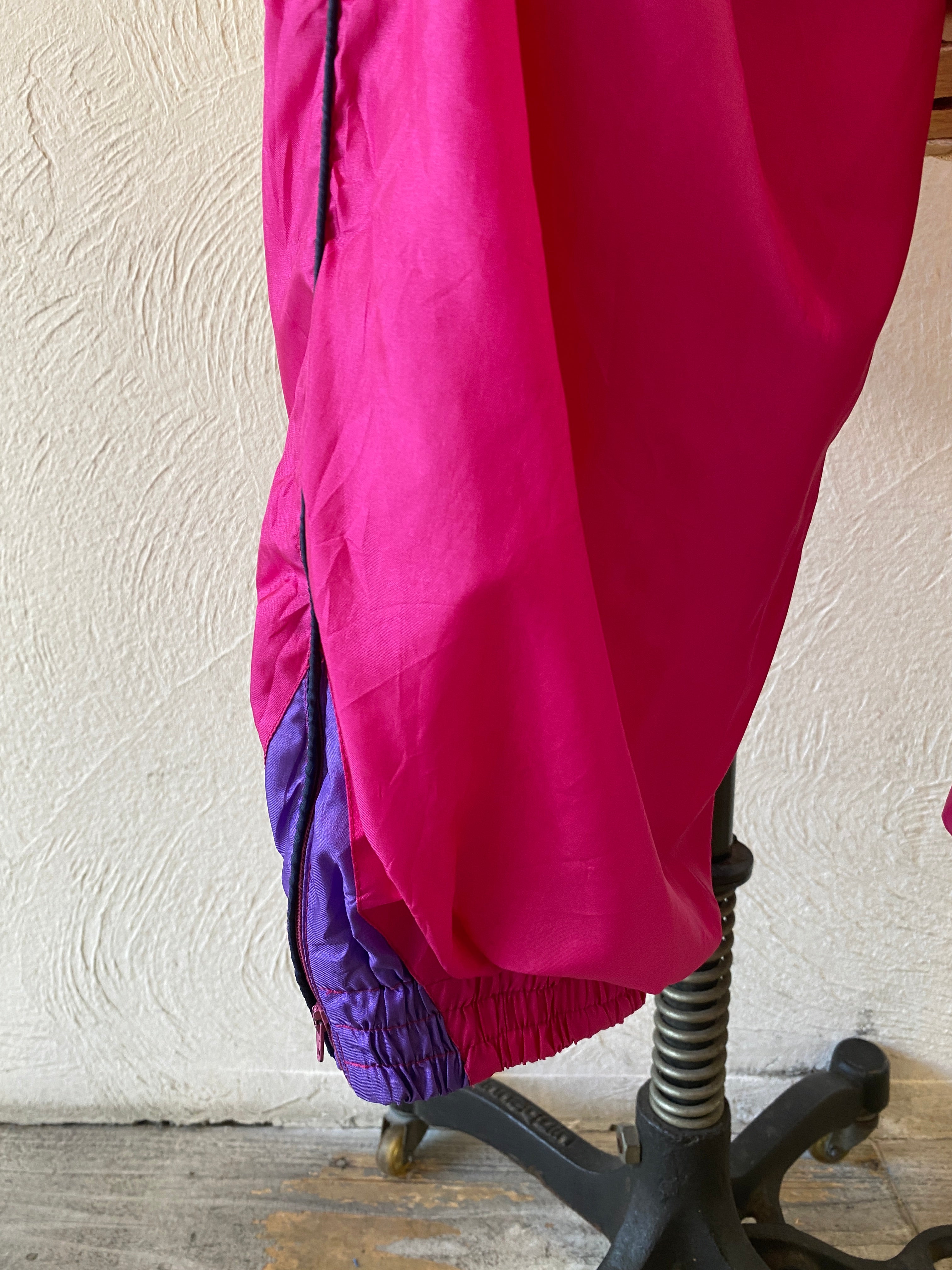 deep pink nylon pants