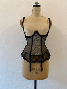 garter mesh corset
