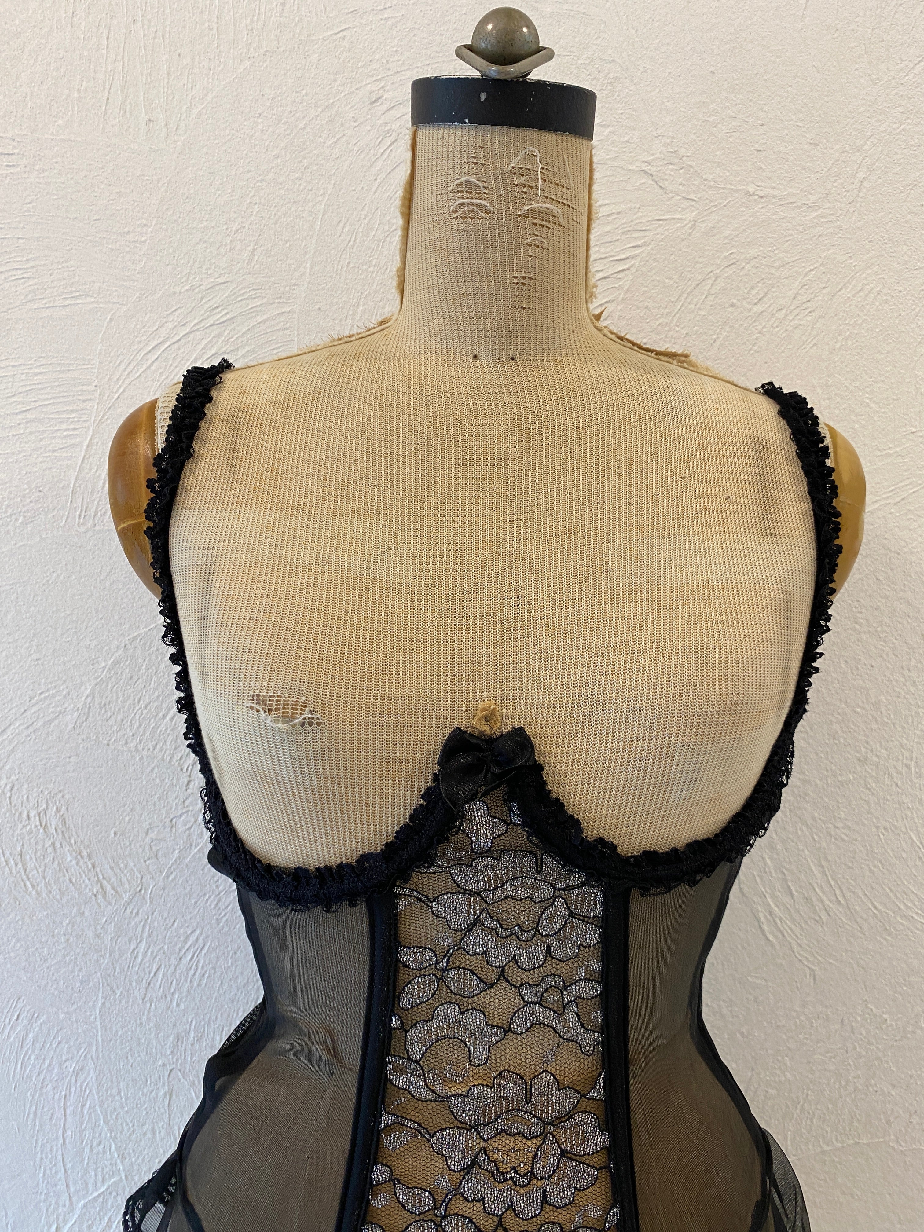 garter mesh corset