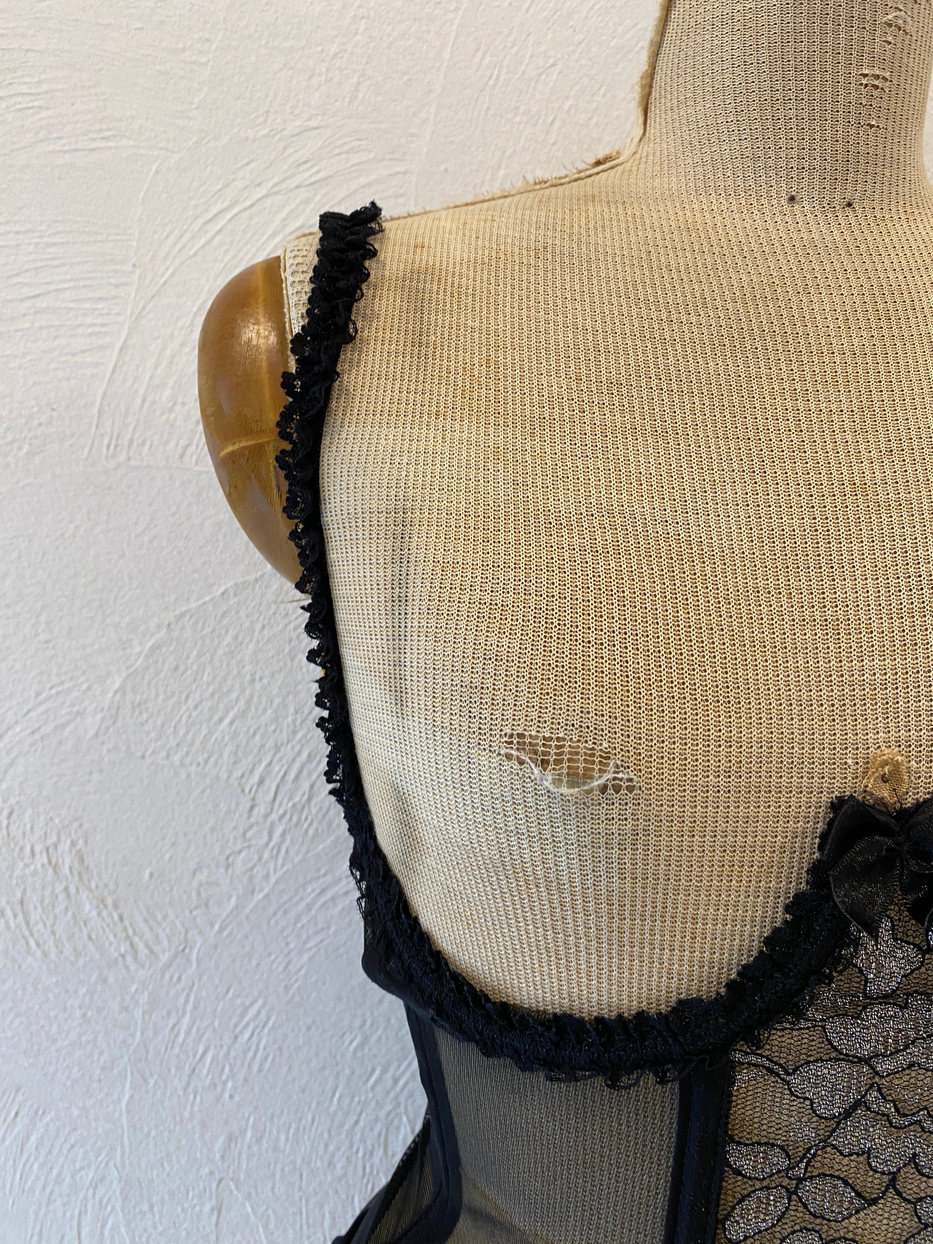 garter mesh corset