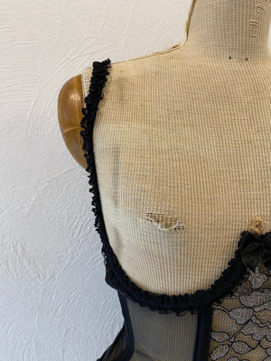 garter mesh corset