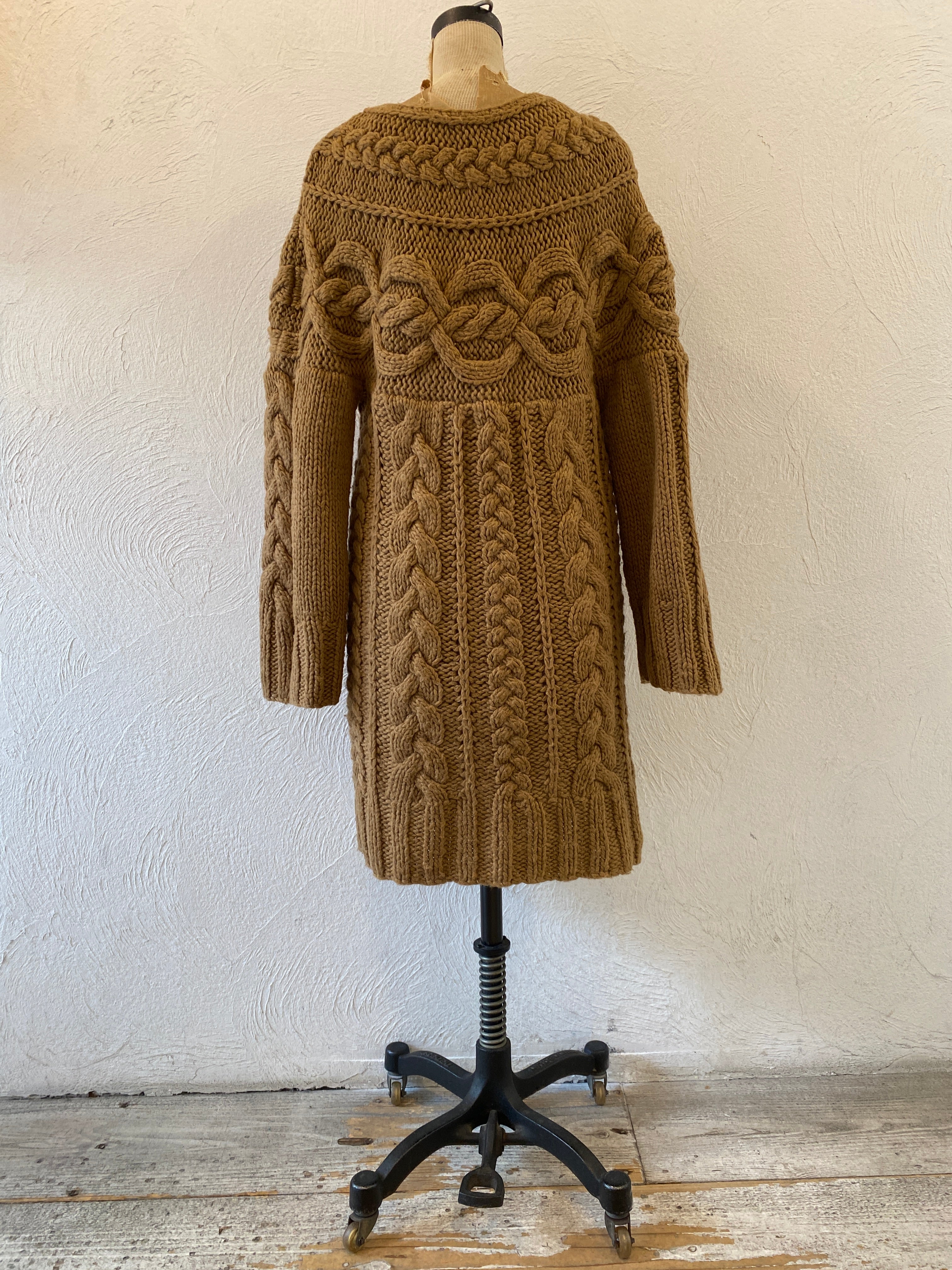 aran knit dress
