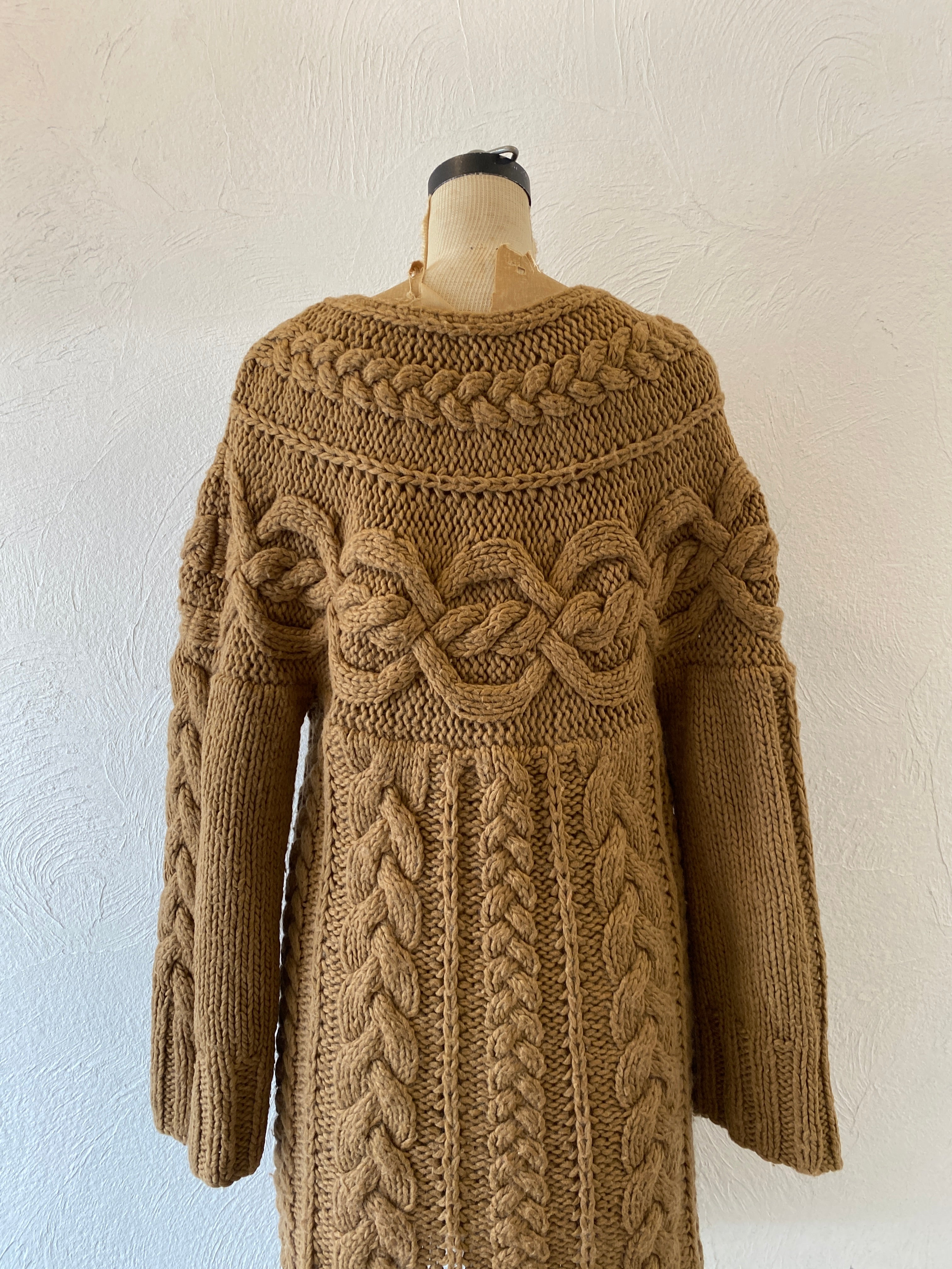 aran knit dress