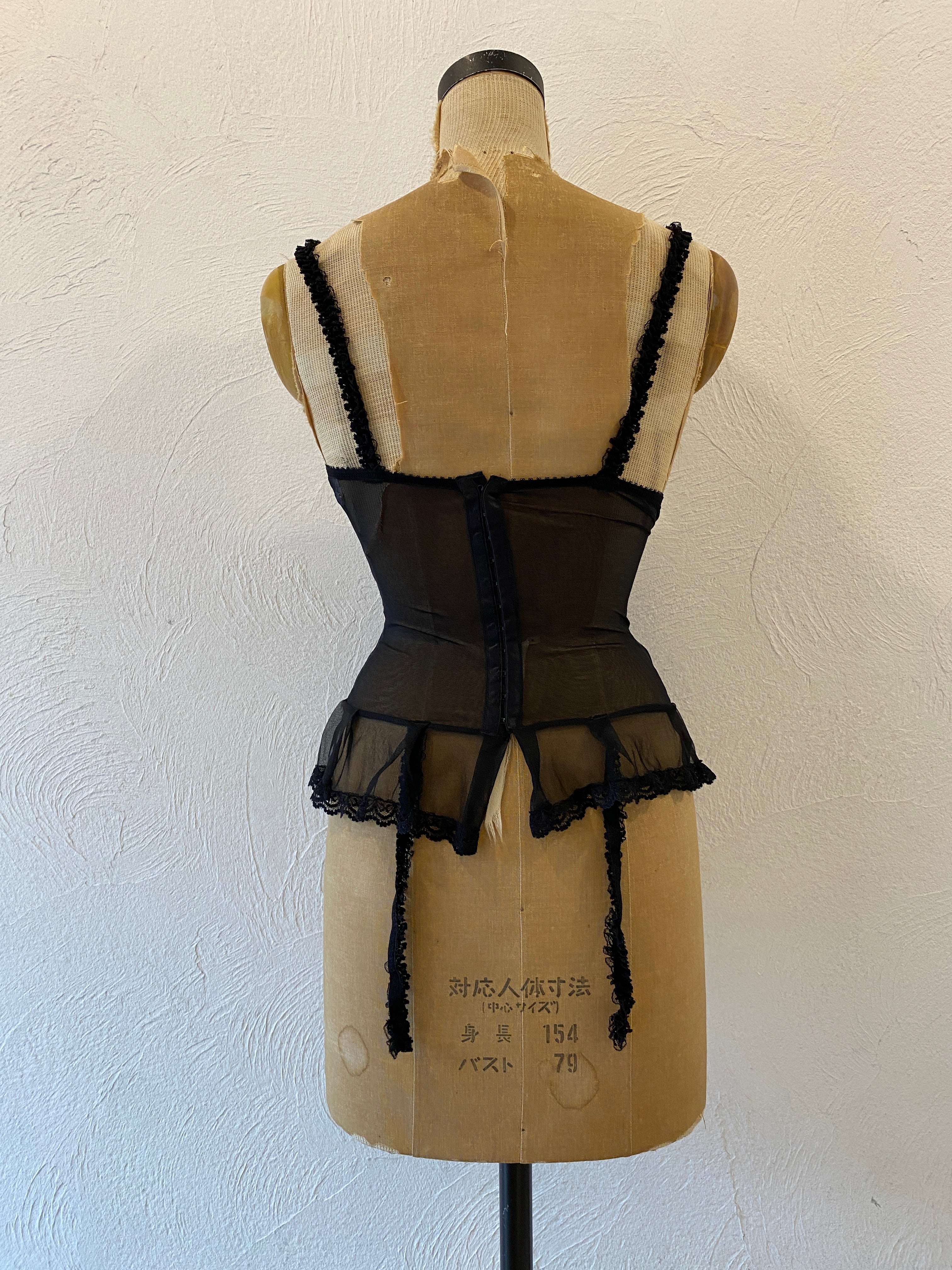 garter mesh corset