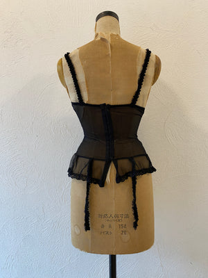 garter mesh corset
