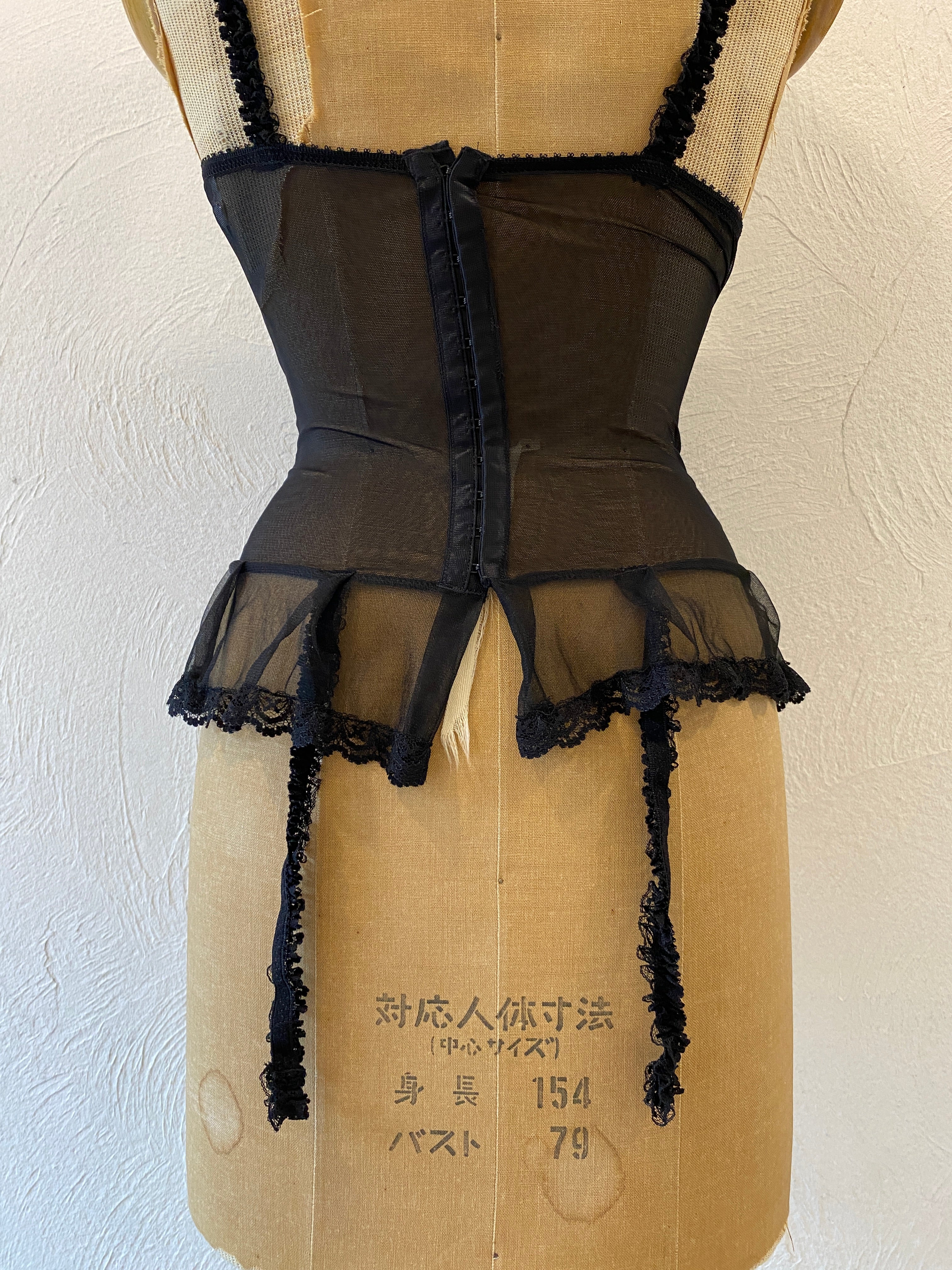 garter mesh corset