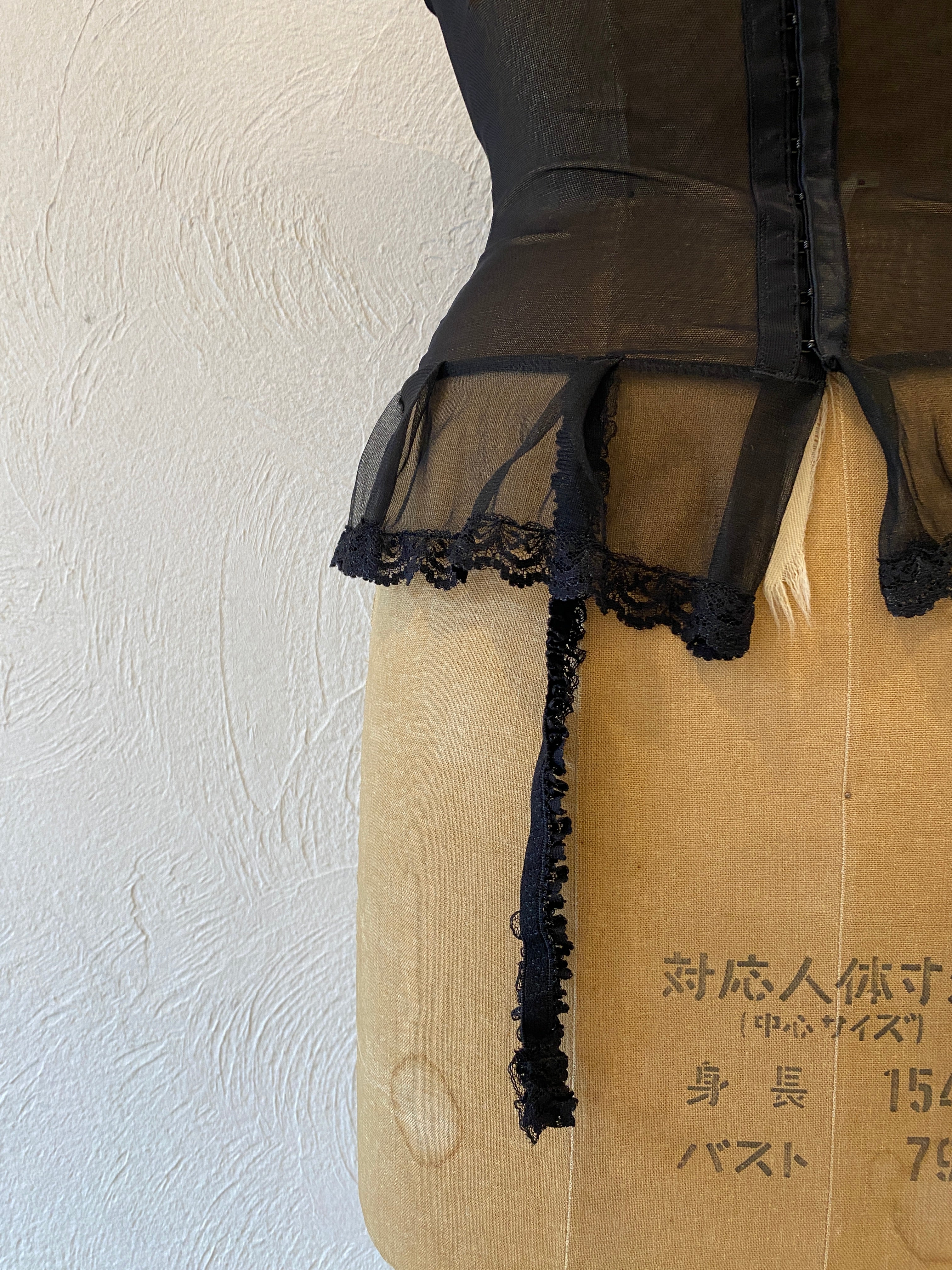 garter mesh corset