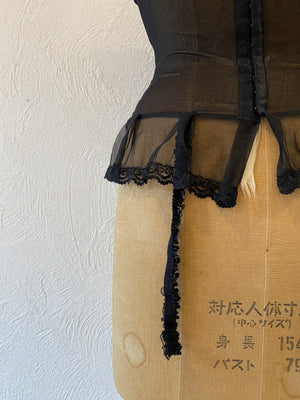 garter mesh corset