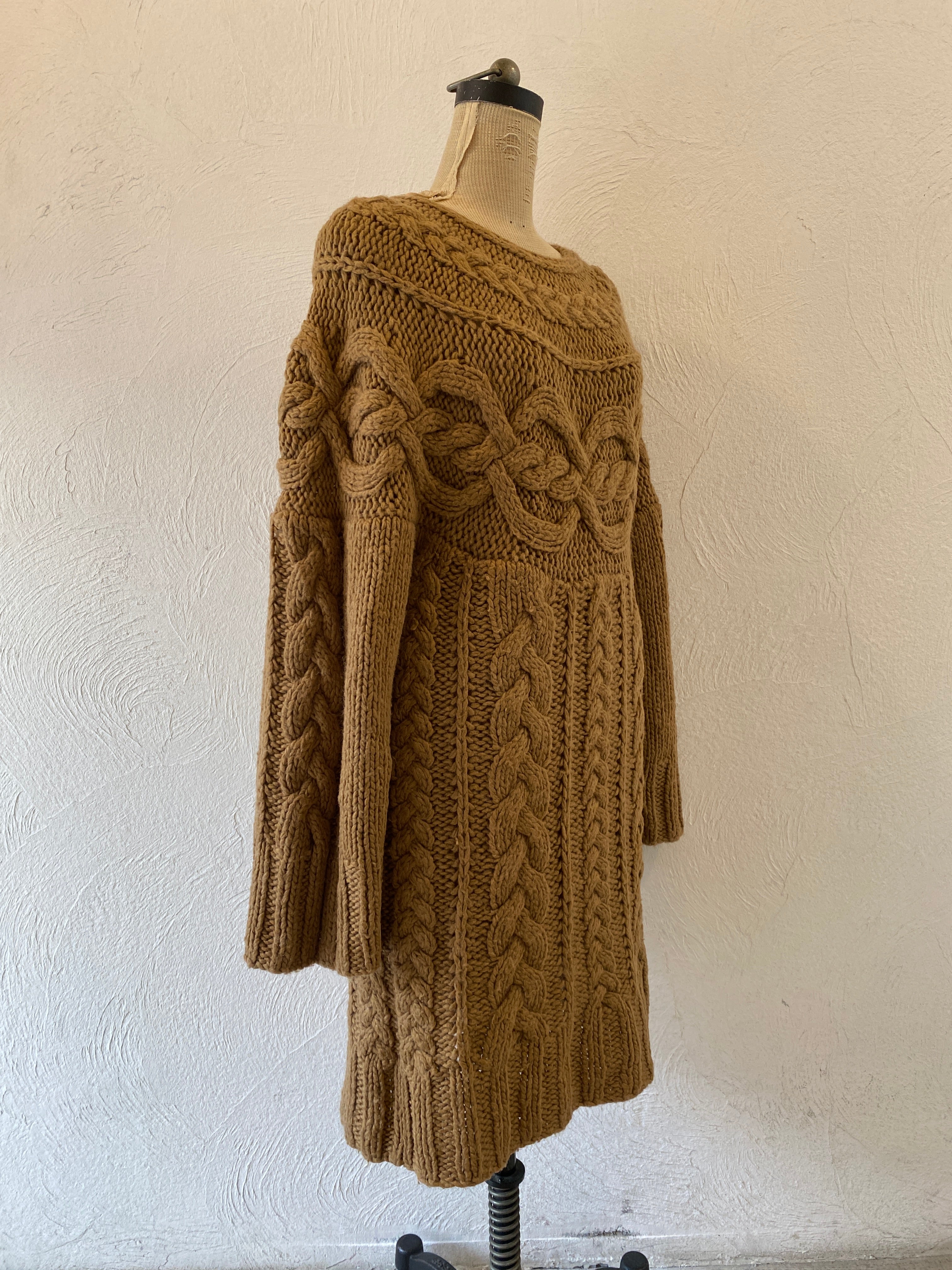 aran knit dress