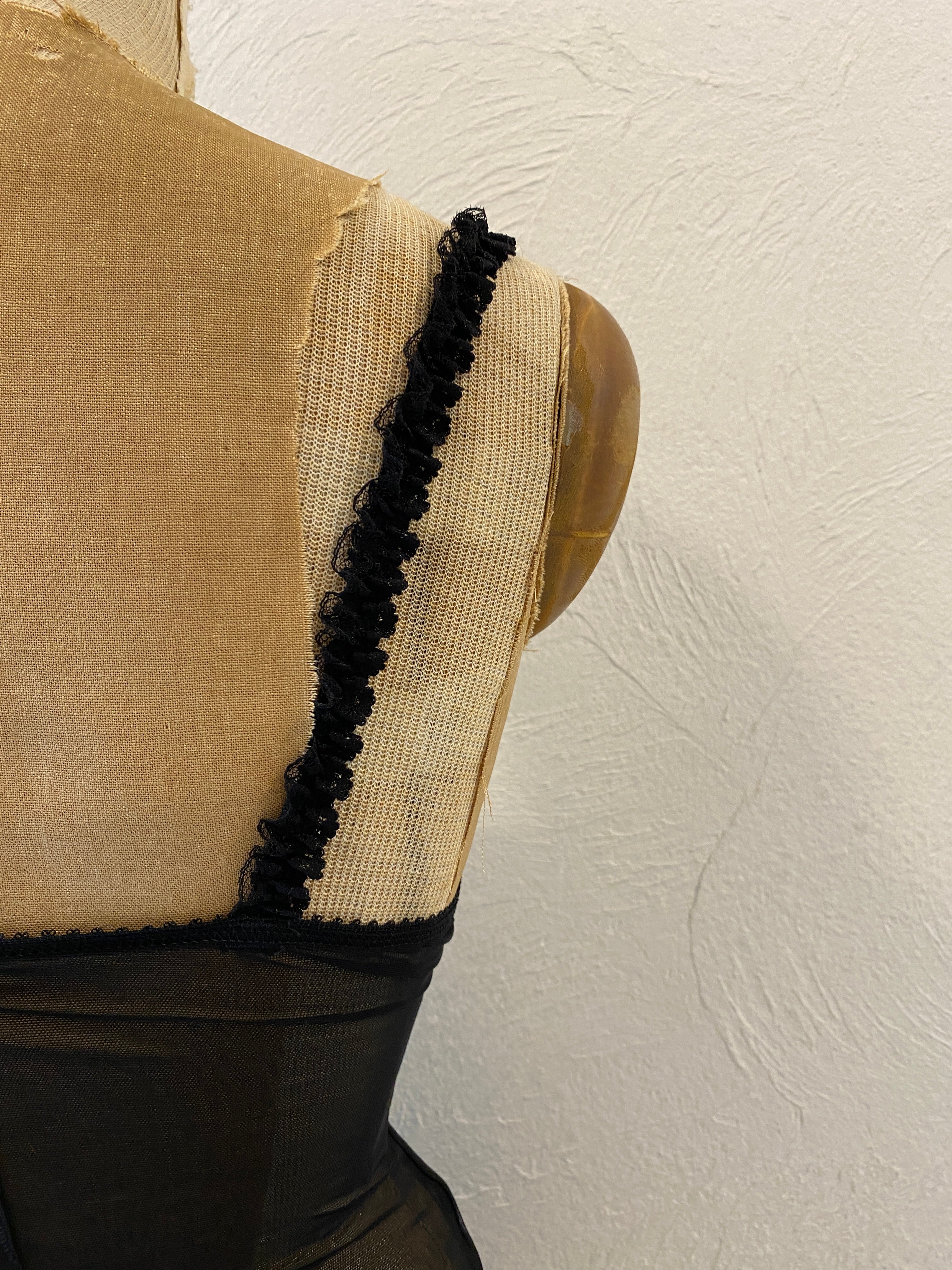 garter mesh corset