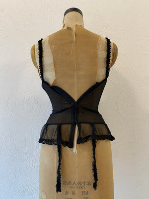 garter mesh corset