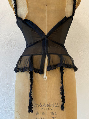 garter mesh corset