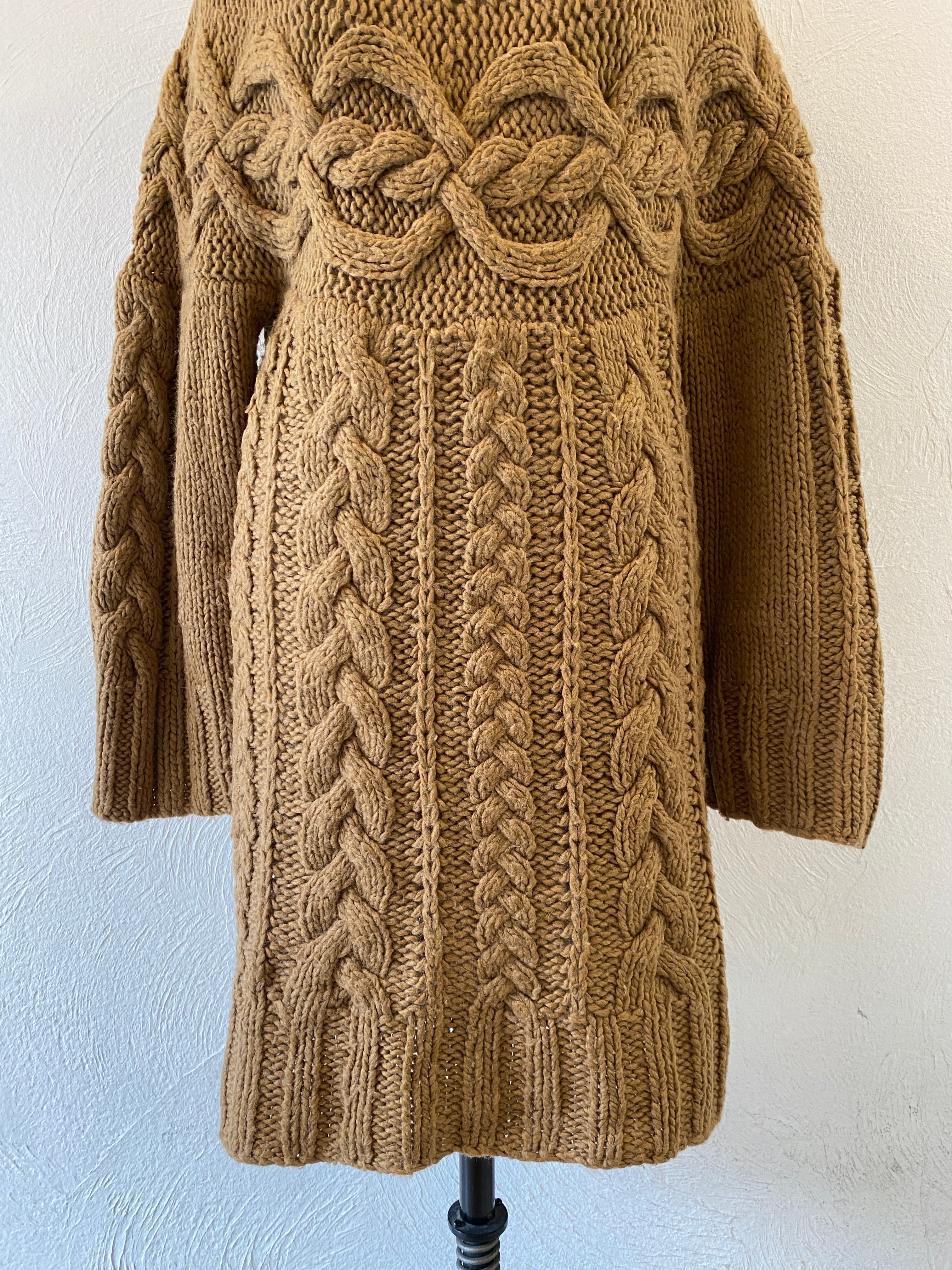 aran knit dress