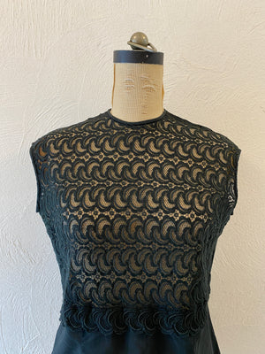 black lace blouse