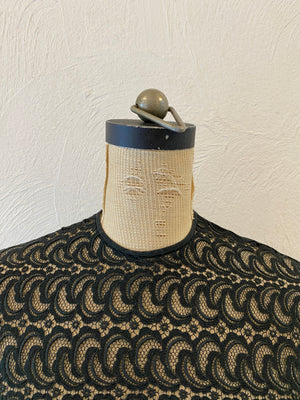 black lace blouse