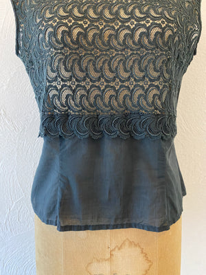 black lace blouse