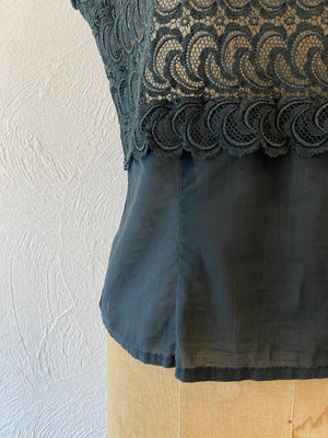 black lace blouse
