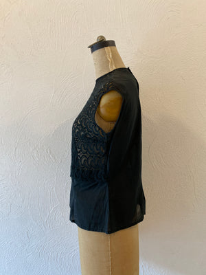 black lace blouse