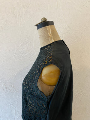 black lace blouse
