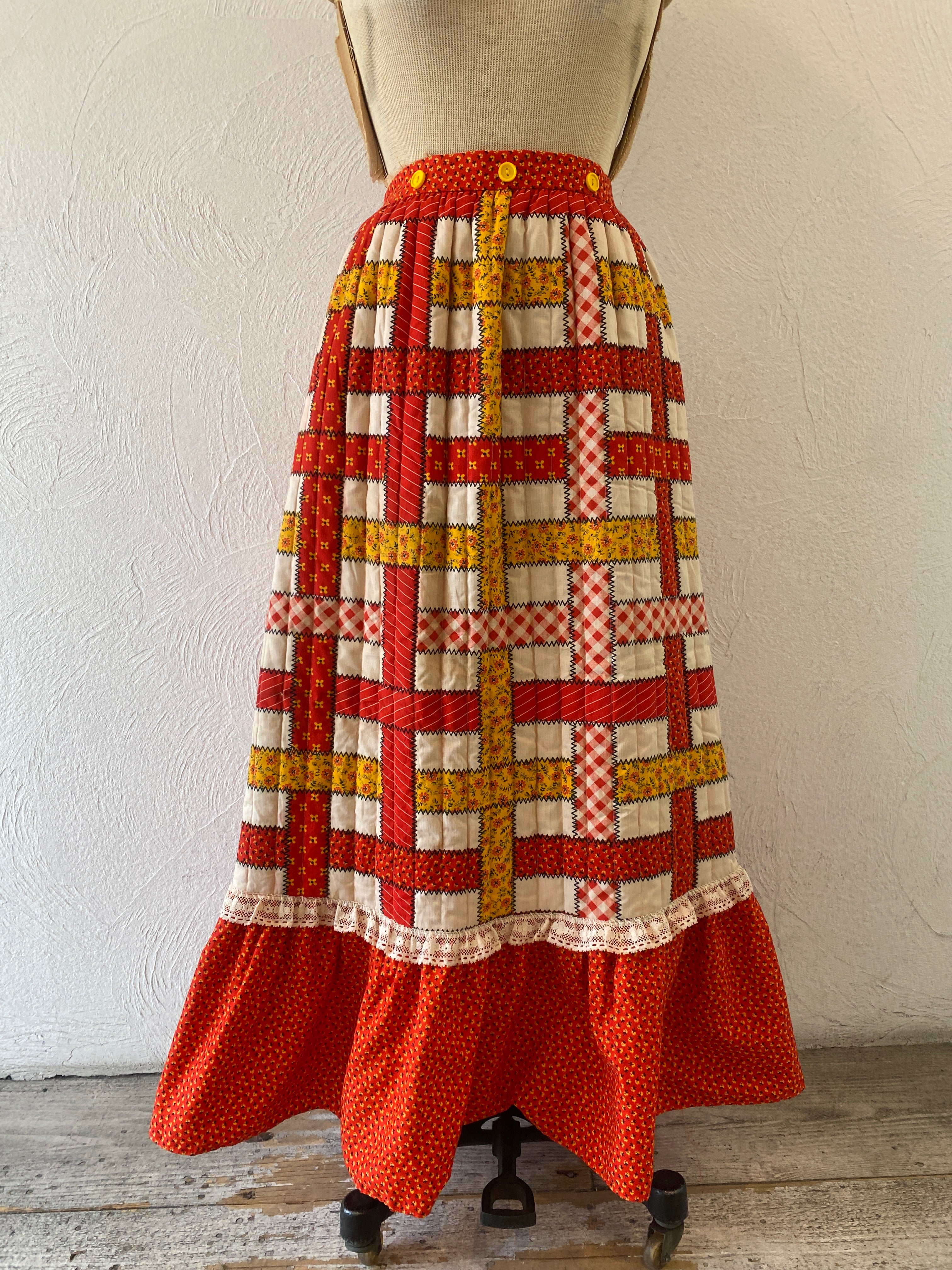 vintage quilting skirt – VIORET