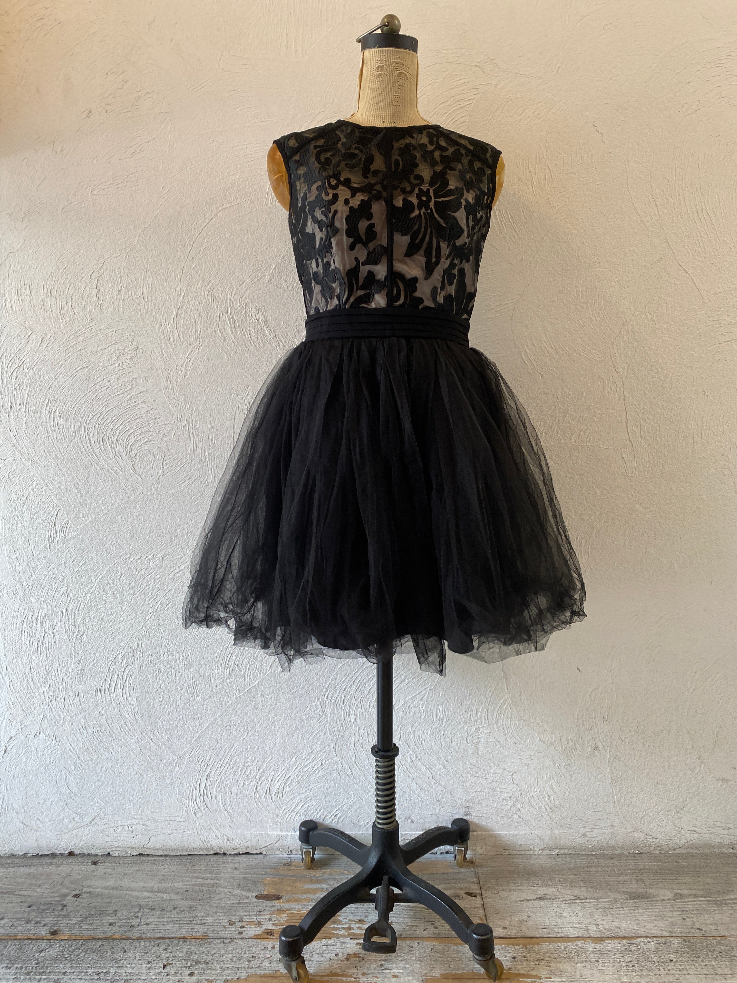 embroidery tull dress