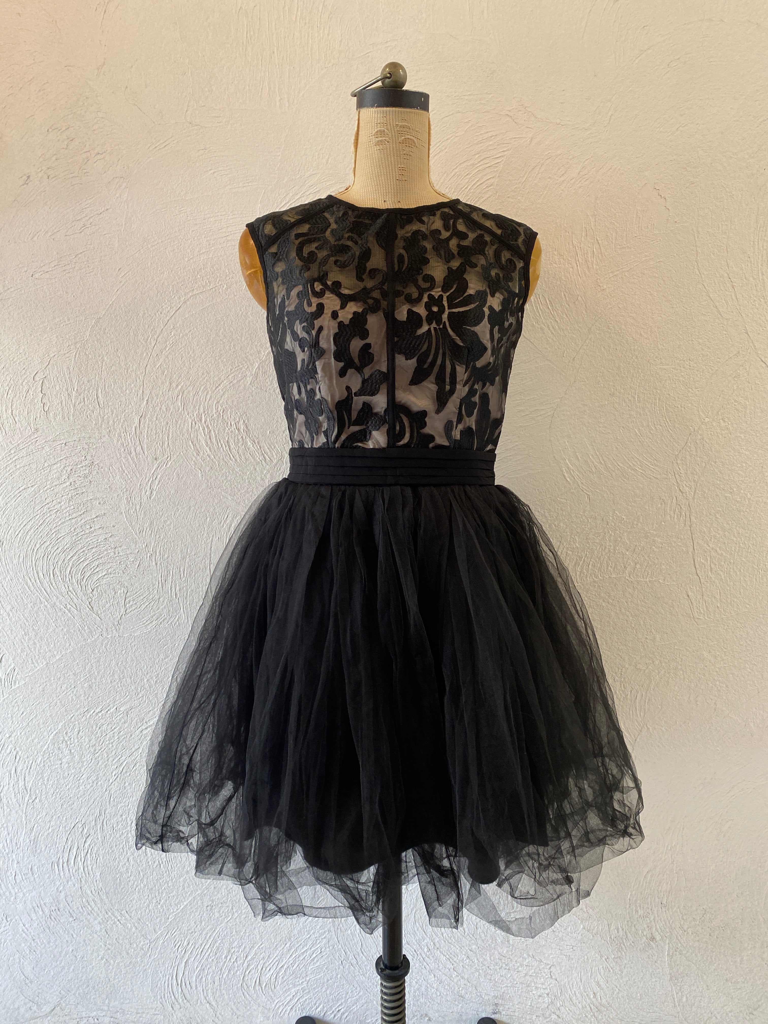 embroidery tull dress