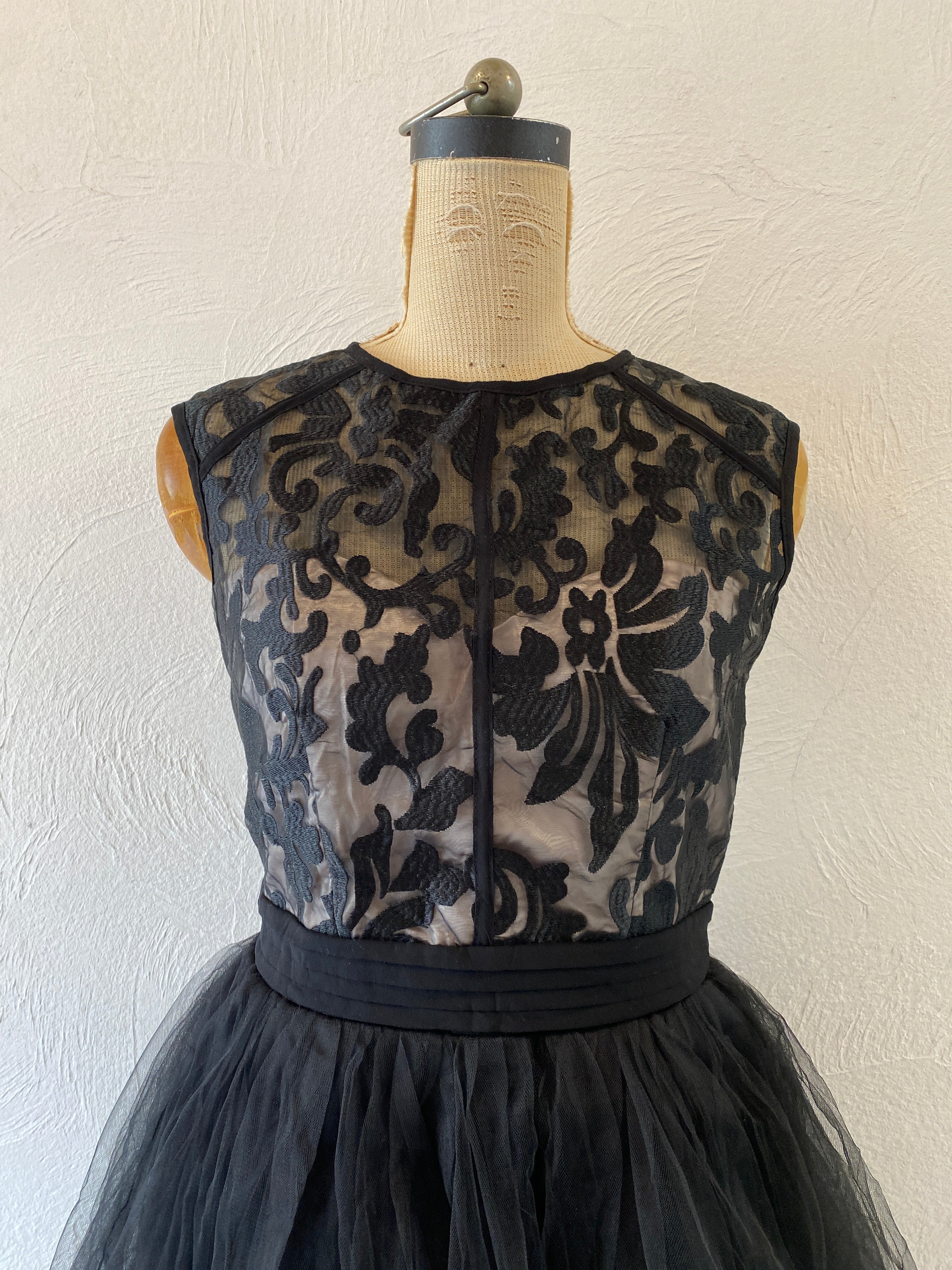 embroidery tull dress